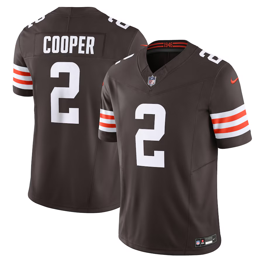 Cleveland Browns #2 Amari Cooper Nike Brown Vapor F.U.S.E. Limited Jersey