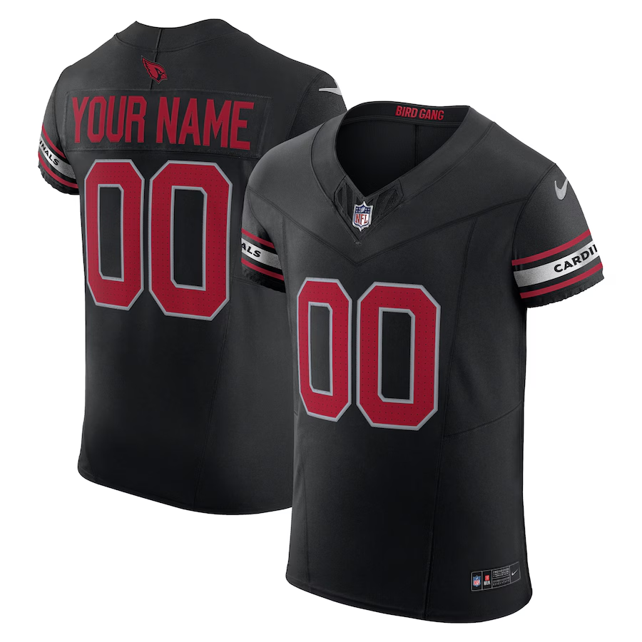 Customized Arizona Cardinals Nike Black Vapor F.U.S.E. Elite Custom Jersey