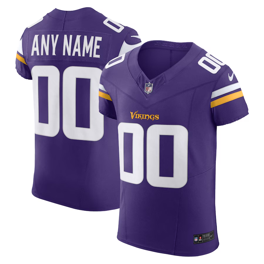 Customized Minnesota Vikings Nike Purple Vapor F.U.S.E. Elite Custom Jersey