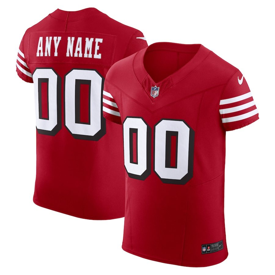 Customized San Francisco 49ers Nike Scarlet Alternate Vapor F.U.S.E. Elite Custom Jersey