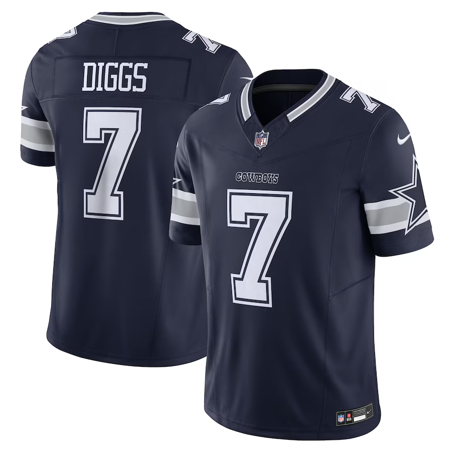 Dallas Cowboys #7 Trevon Diggs Nike Navy Vapor F.U.S.E. Limited Jersey