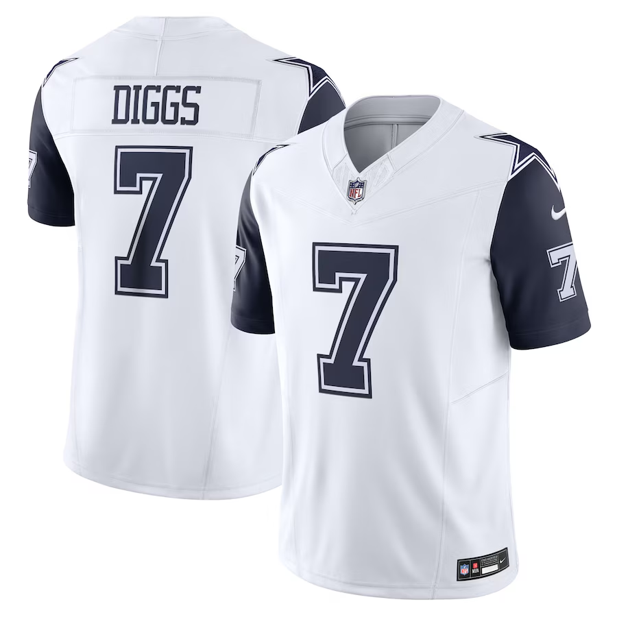 Dallas Cowboys #7 Trevon Diggs Nike White Vapor F.U.S.E. Limited Jersey