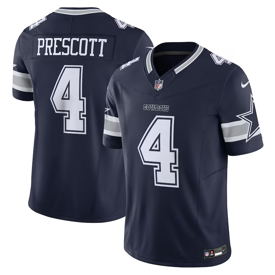 Dallas Cowboys #4 Dak Prescott Nike Navy Vapor F.U.S.E. Limited Jersey