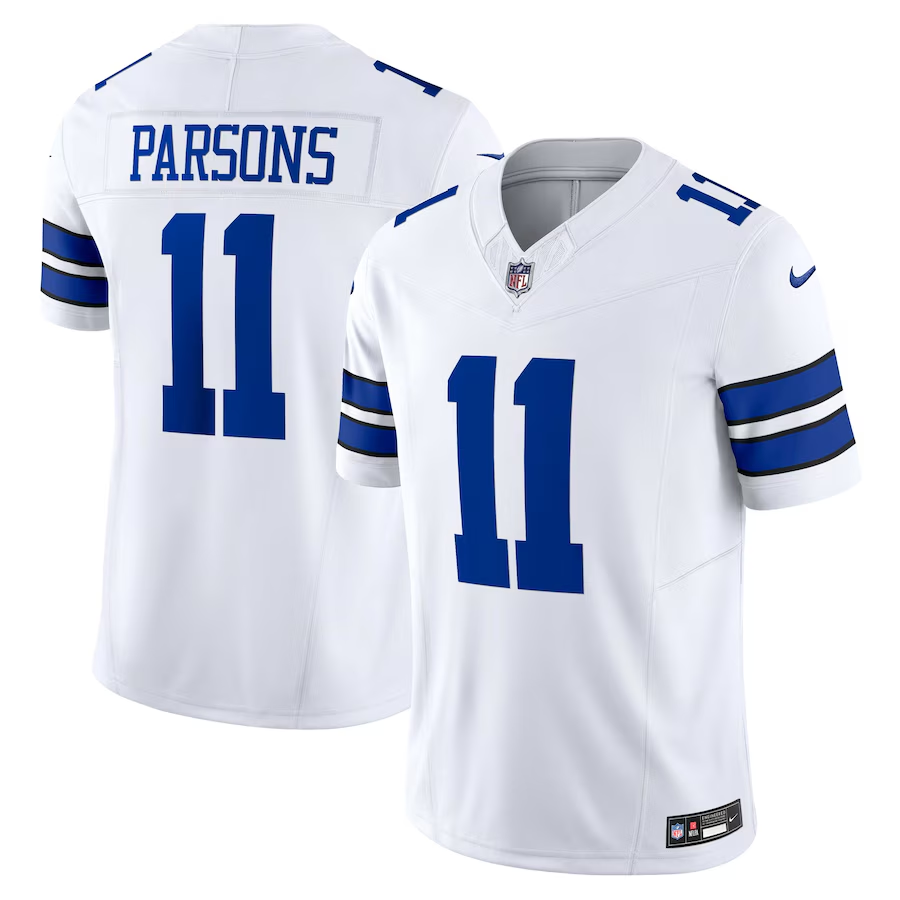 Dallas Cowboys #11 Micah Parsons Nike White Vapor F.U.S.E. Limited Jersey