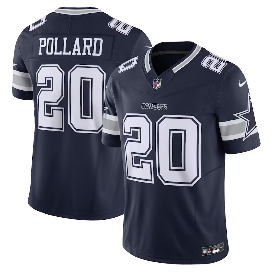 Dallas Cowboys #20 Tony Pollard Nike Navy Vapor F.U.S.E. Limited Jersey