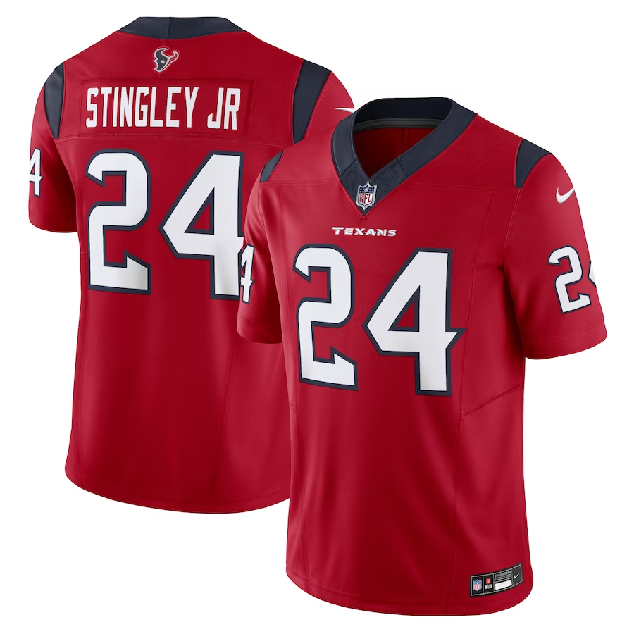 Houston Texans #24 Derek Stingley Jr. Nike Red Vapor F.U.S.E. Limited Jersey