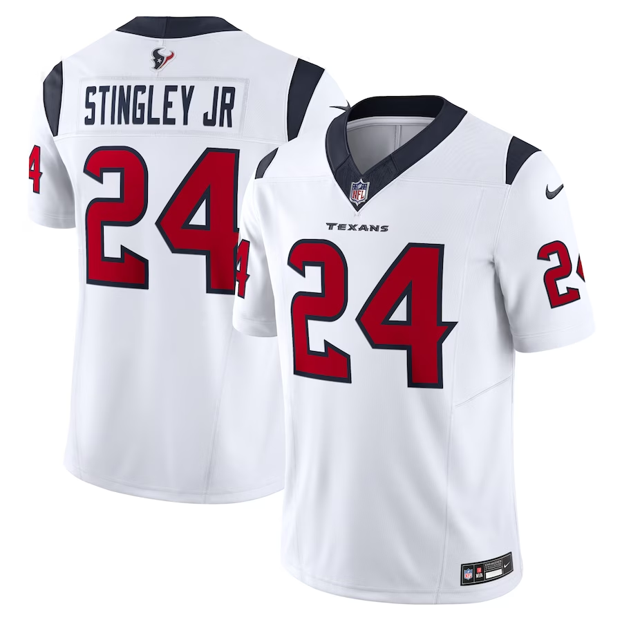 Houston Texans #24 Derek Stingley Jr. Nike White Vapor F.U.S.E. Limited Jersey