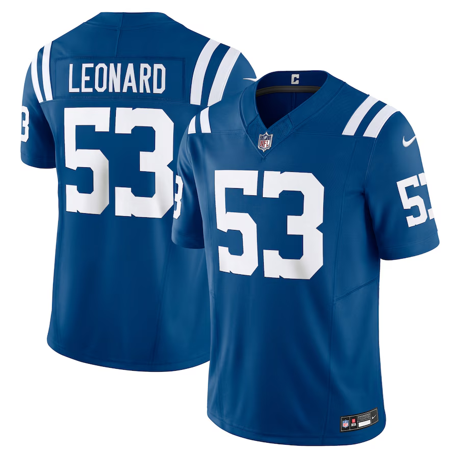 Indianapolis Colts #53 Shaquille Leonard Nike Royal Vapor F.U.S.E. Limited Jersey