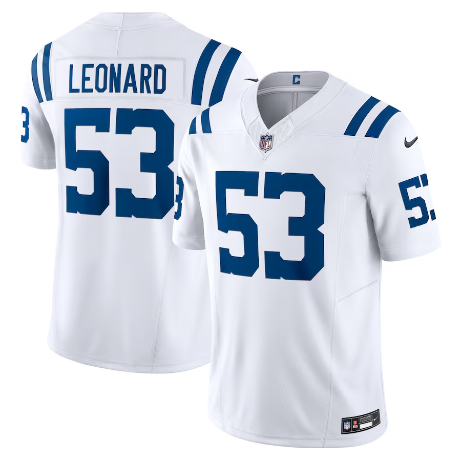 Indianapolis Colts #53 Shaquille Leonard Nike White Vapor F.U.S.E. Limited Jersey