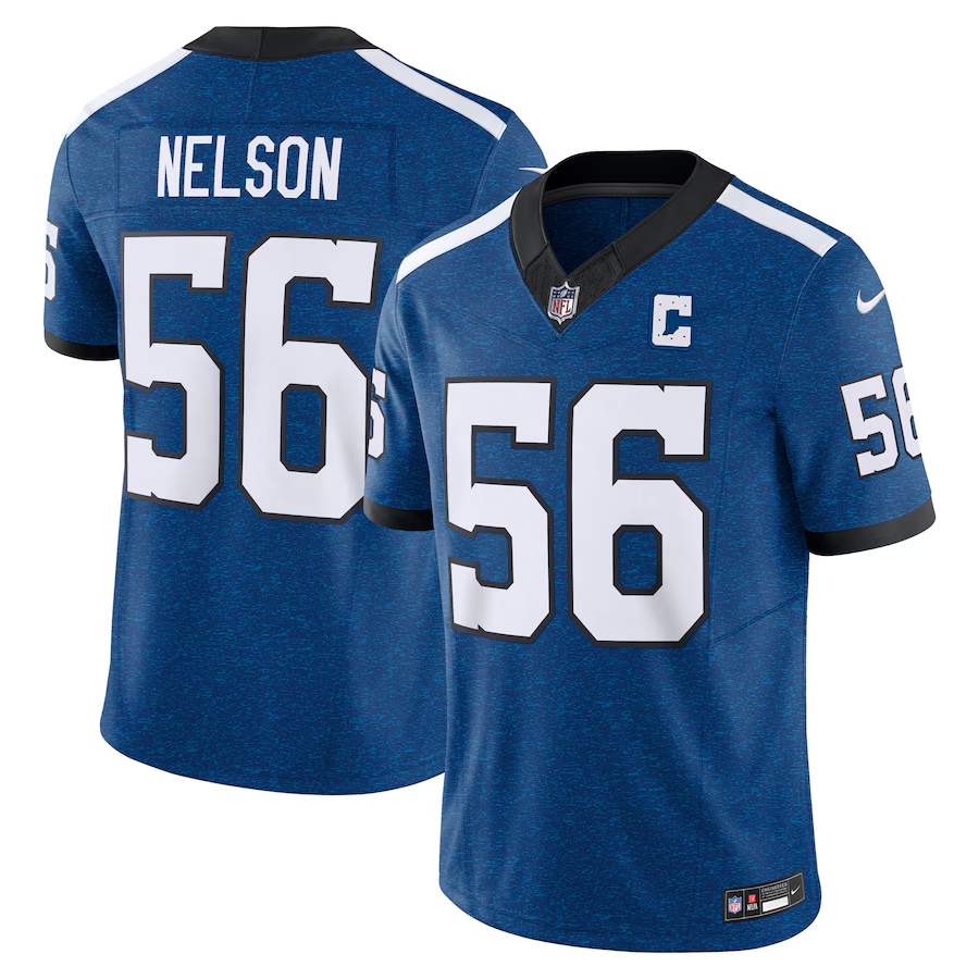 Indianapolis Colts #56 Quenton Nelson Nike Blue Vapor F.U.S.E. Limited Jersey