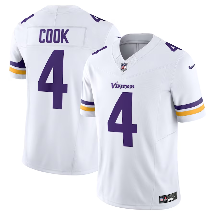 Minnesota Vikings #4 Dalvin Cook Nike White Vapor F.U.S.E. Limited Jersey