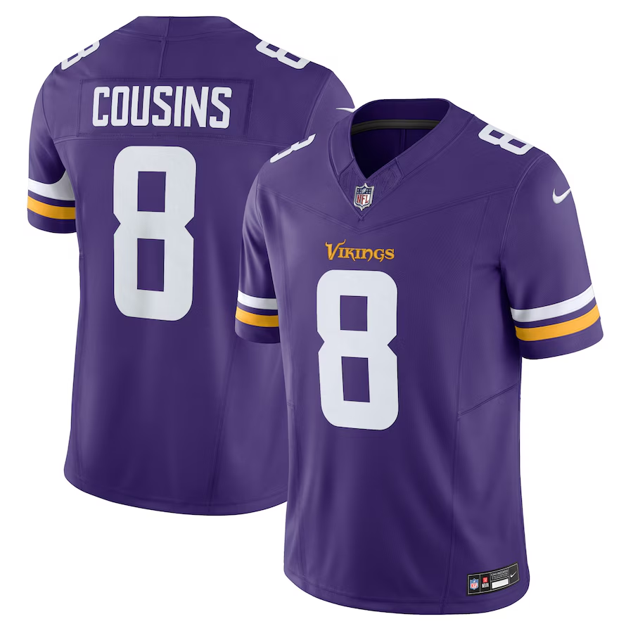 Minnesota Vikings #8 Kirk Cousins Nike Purple Vapor F.U.S.E. Limited Jersey