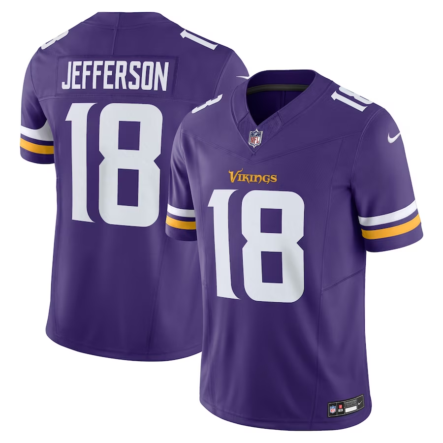 Minnesota Vikings #18 Justin Jefferson Nike Purple Vapor F.U.S.E. Limited Jersey