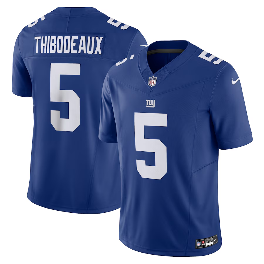 New York Giants #5 Kayvon Thibodeaux Nike Royal Vapor F.U.S.E. Limited Jersey