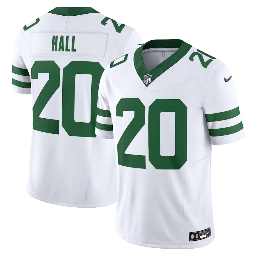 New York Jets #20 Breece Hall Nike White Vapor F.U.S.E. Limited Jersey