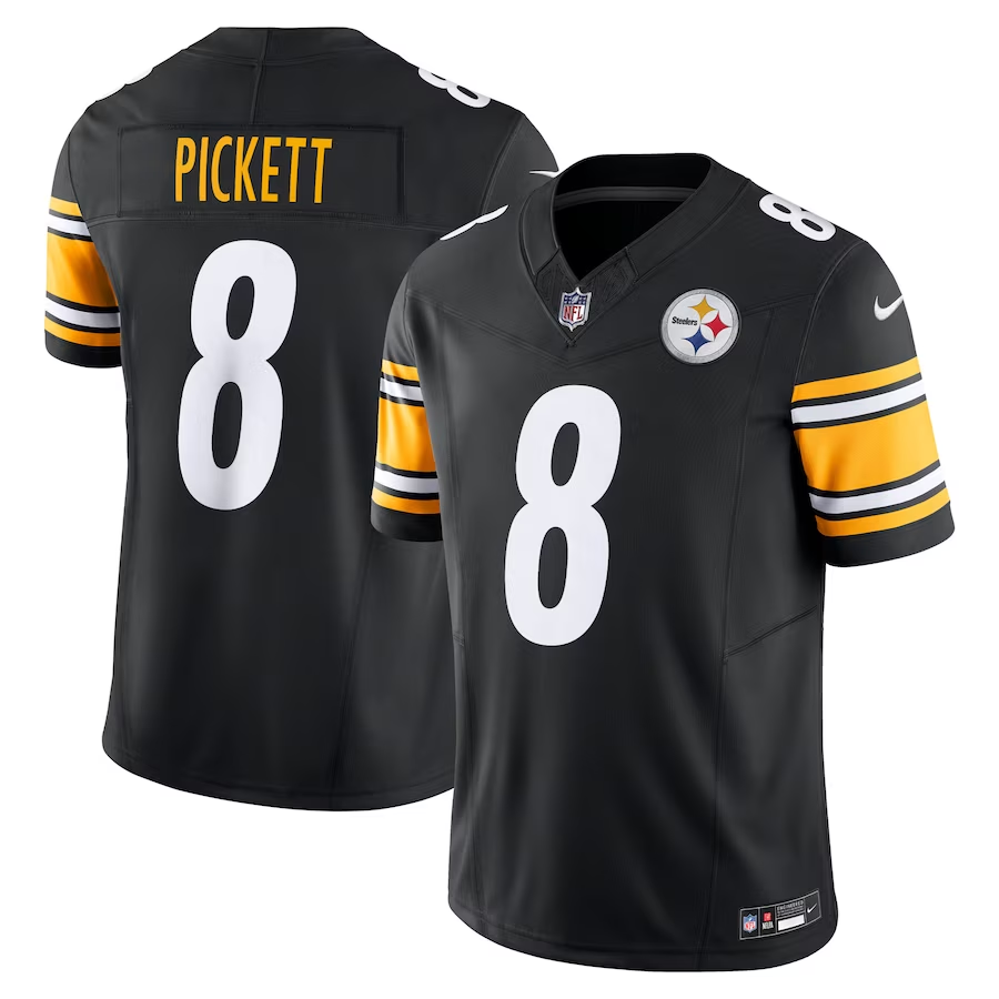 Pittsburgh Steelers #8 Kenny Pickett Nike Black Vapor F.U.S.E. Limited Jersey