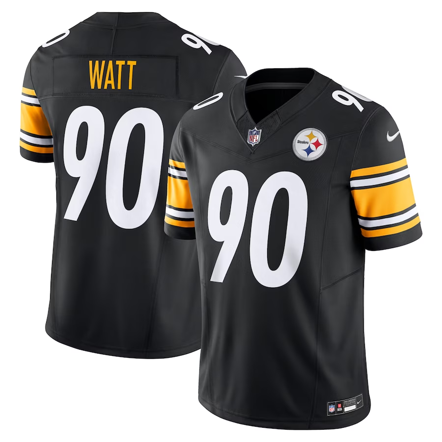 Pittsburgh Steelers #90 T.J. Watt Nike Black Vapor F.U.S.E. Limited Jersey