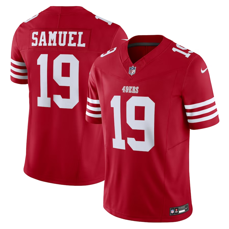 San Francisco 49ers #19 Deebo Samuel Scarlet Nike Vapor F.U.S.E. Limited Jersey