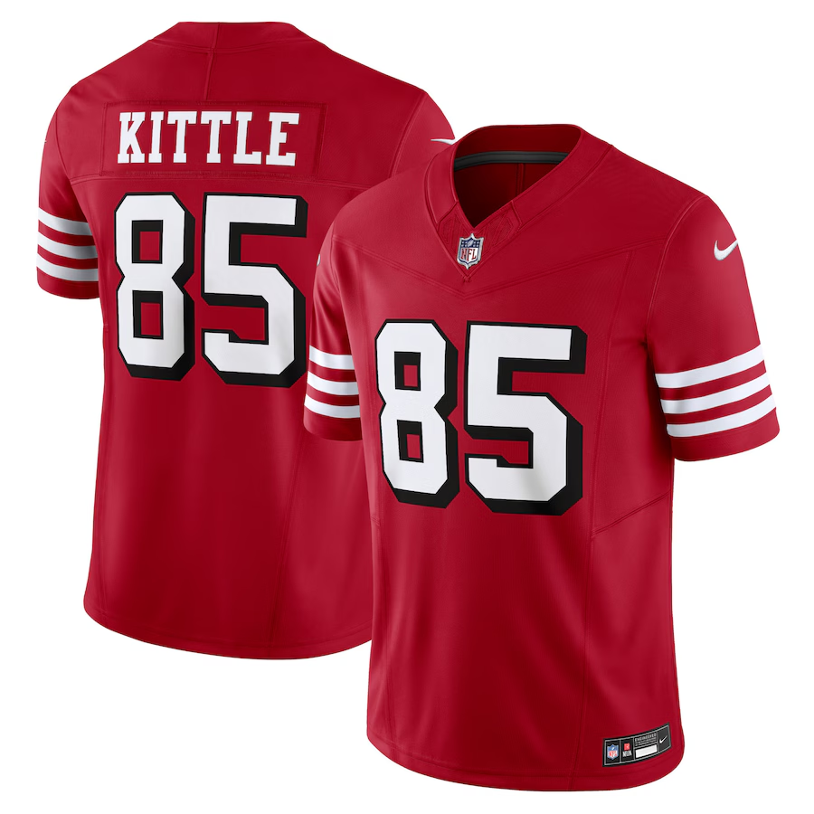 San Francisco 49ers #85 George Kittle Scarlet Nike Vapor F.U.S.E. Limited Jersey