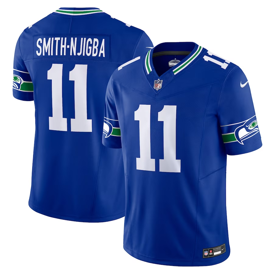 Seattle Seahawks #11 Jaxon Smith-Njigba Nike Royal Alternate Vapor F.U.S.E. Limited Jersey