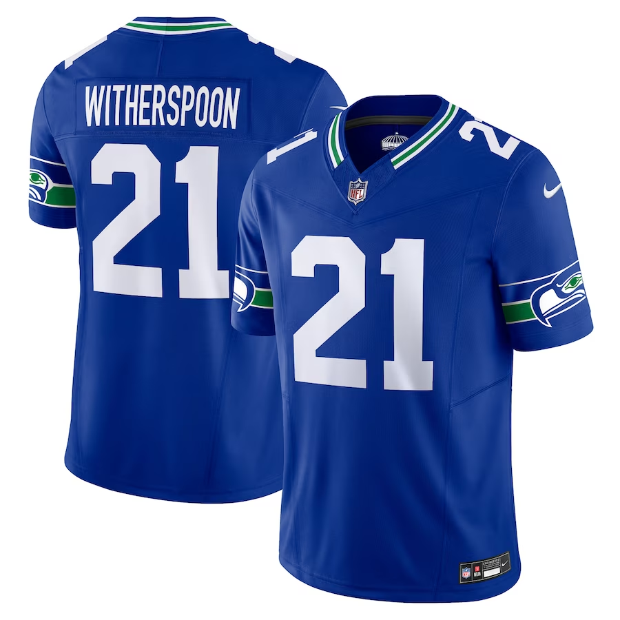 Seattle Seahawks #21 Devon Witherspoon Nike Royal Alternate Vapor F.U.S.E. Limited Jersey