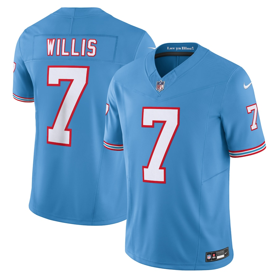 Tennessee Titans #7 Malik Willis Nike Light Blue Vapor F.U.S.E. Limited Jersey