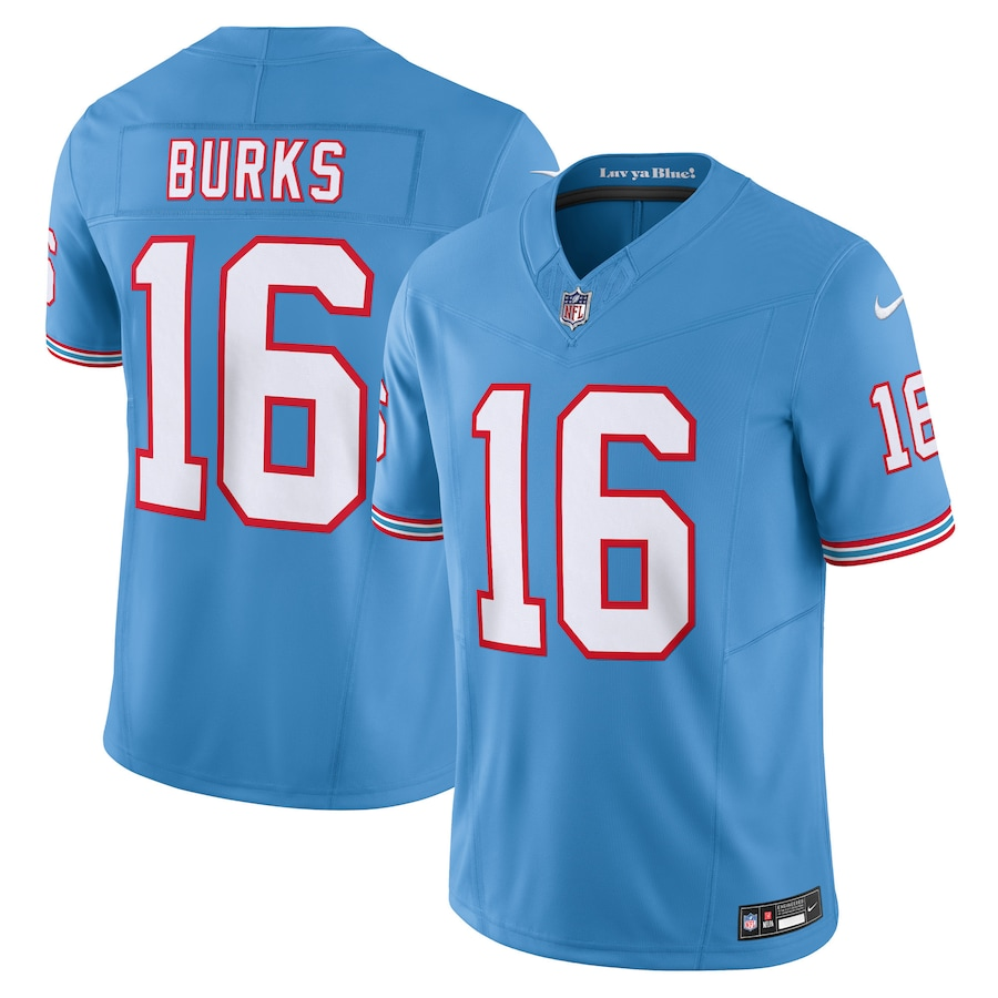 Tennessee Titans #16 Treylon Burks Nike Light Blue Vapor F.U.S.E. Limited Jersey