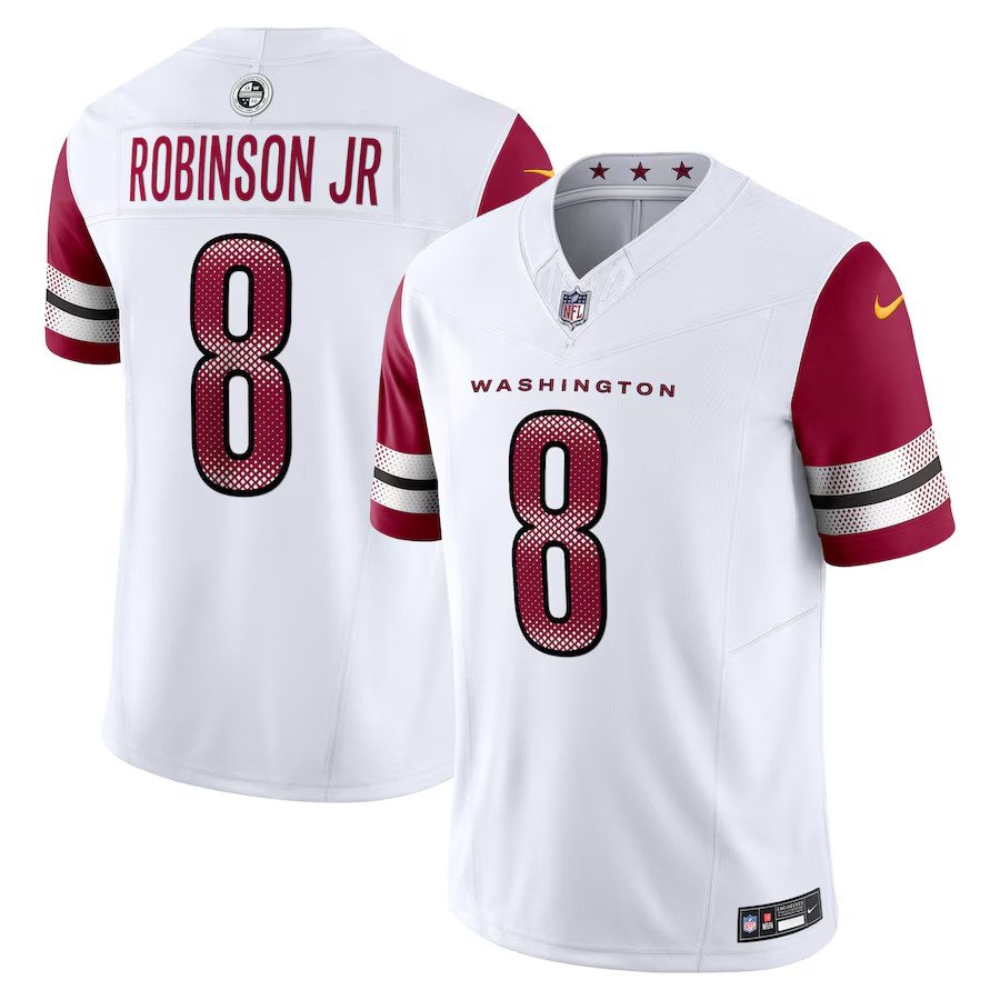 Washington Commanders #8 Brian Robinson Jr. Nike White Vapor F.U.S.E. Limited Jersey