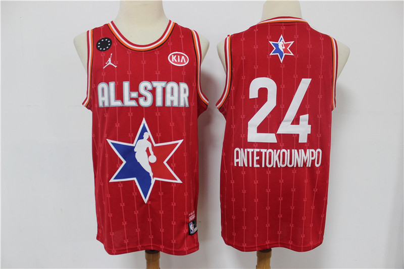 Men’s Atlanta Hawks #24 Trae Young Red Jordan Brand 2020 All-Star Game Swingman Stitched NBA Jersey