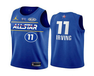 Men’s 2021 All-Star #11 Kyrie Irving Blue Eastern Conference Stitched NBA Jersey