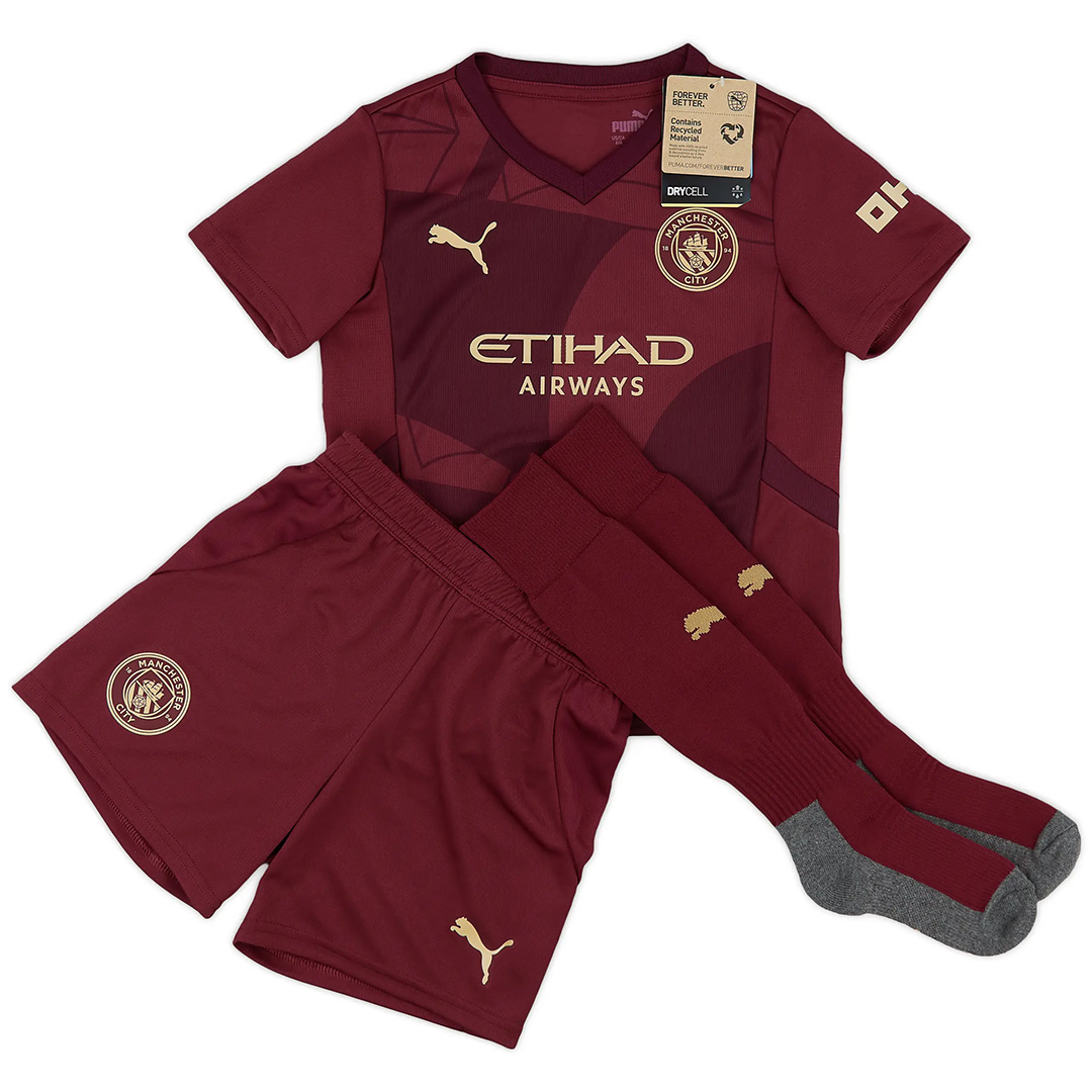 Kids Manchester City Third Full Kit 2024/25