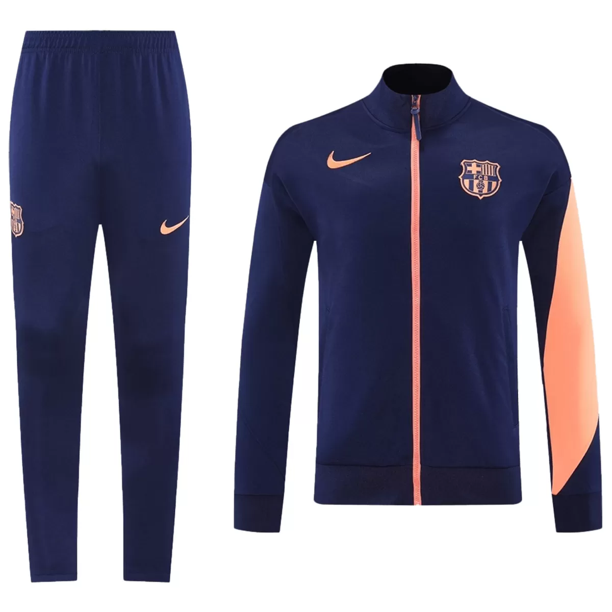 Barcelona Training Jacket Kit(Jacket+Pants) Navy&Orange 2025/26
