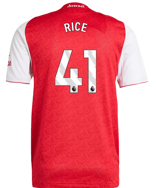 RICE #41 Arsenal Home Match Jersey Player Version 2025/26