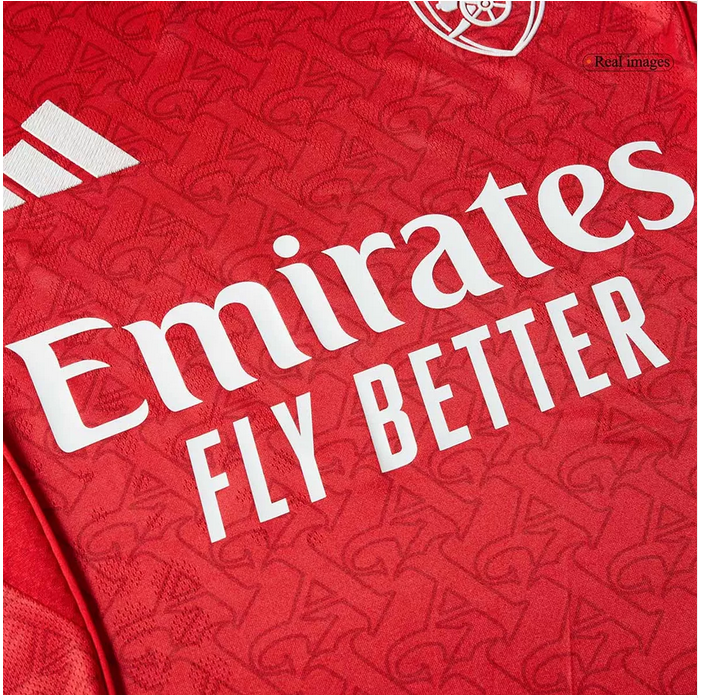 RICE #41 Arsenal Home Match Jersey Player Version 2025/26