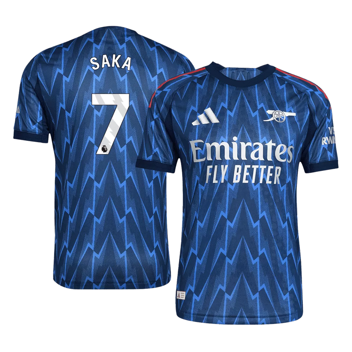 SAKA #7 Arsenal Away Match Jersey Player Version 2025/26