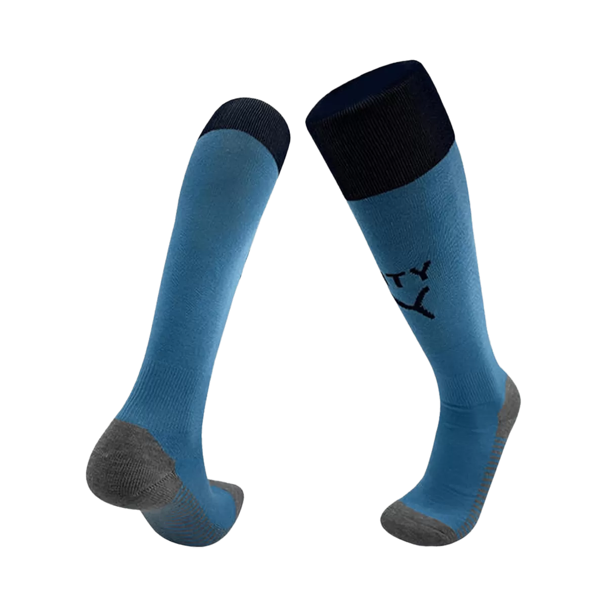 Kids Manchester City Home Soccer Socks - Blue 2024/25