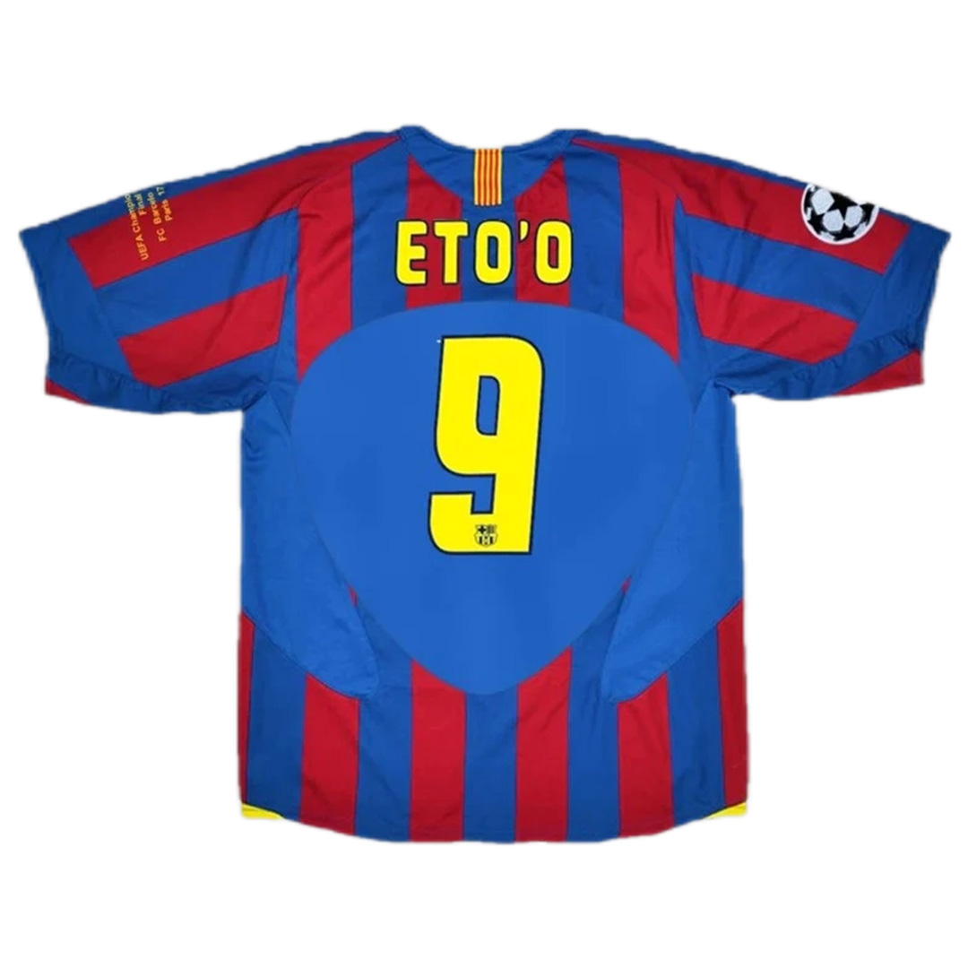 ETO'O #9 Retro Barcelona UCL Final Home Jersey 200506