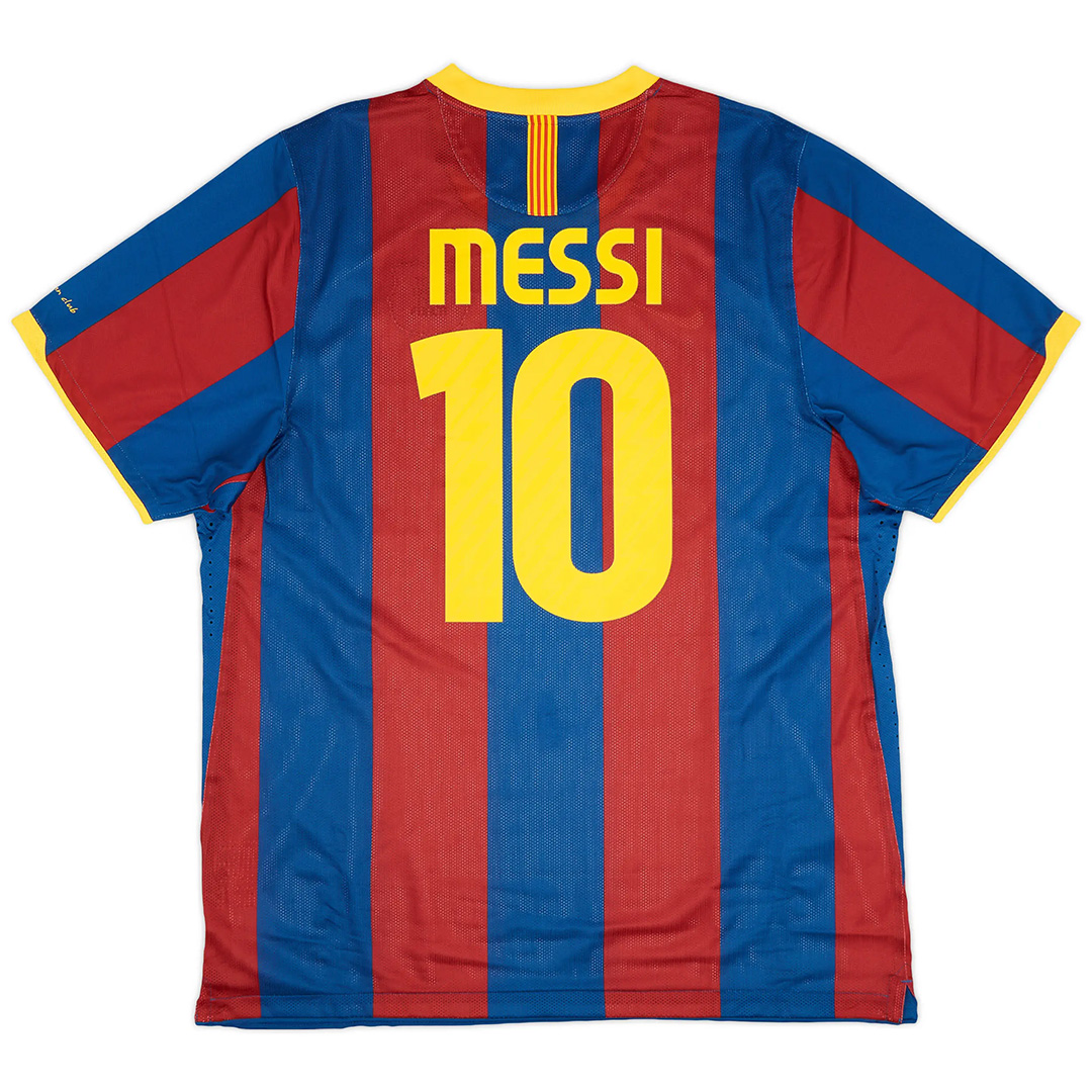 Messi #10 Retro Barcelona Home Jersey 201011
