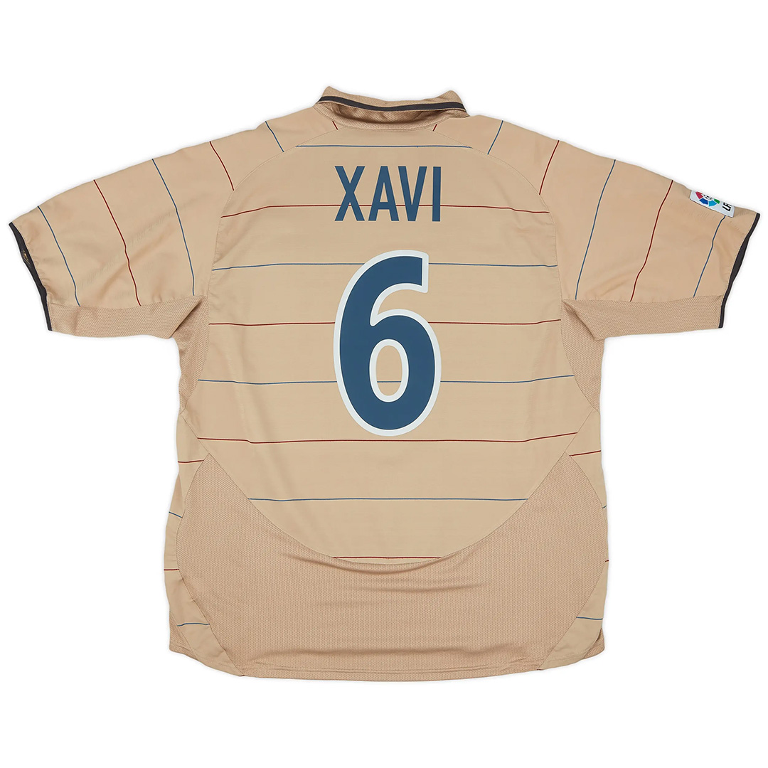 Xavi #6 Retro Barcelona Away Jersey 200305
