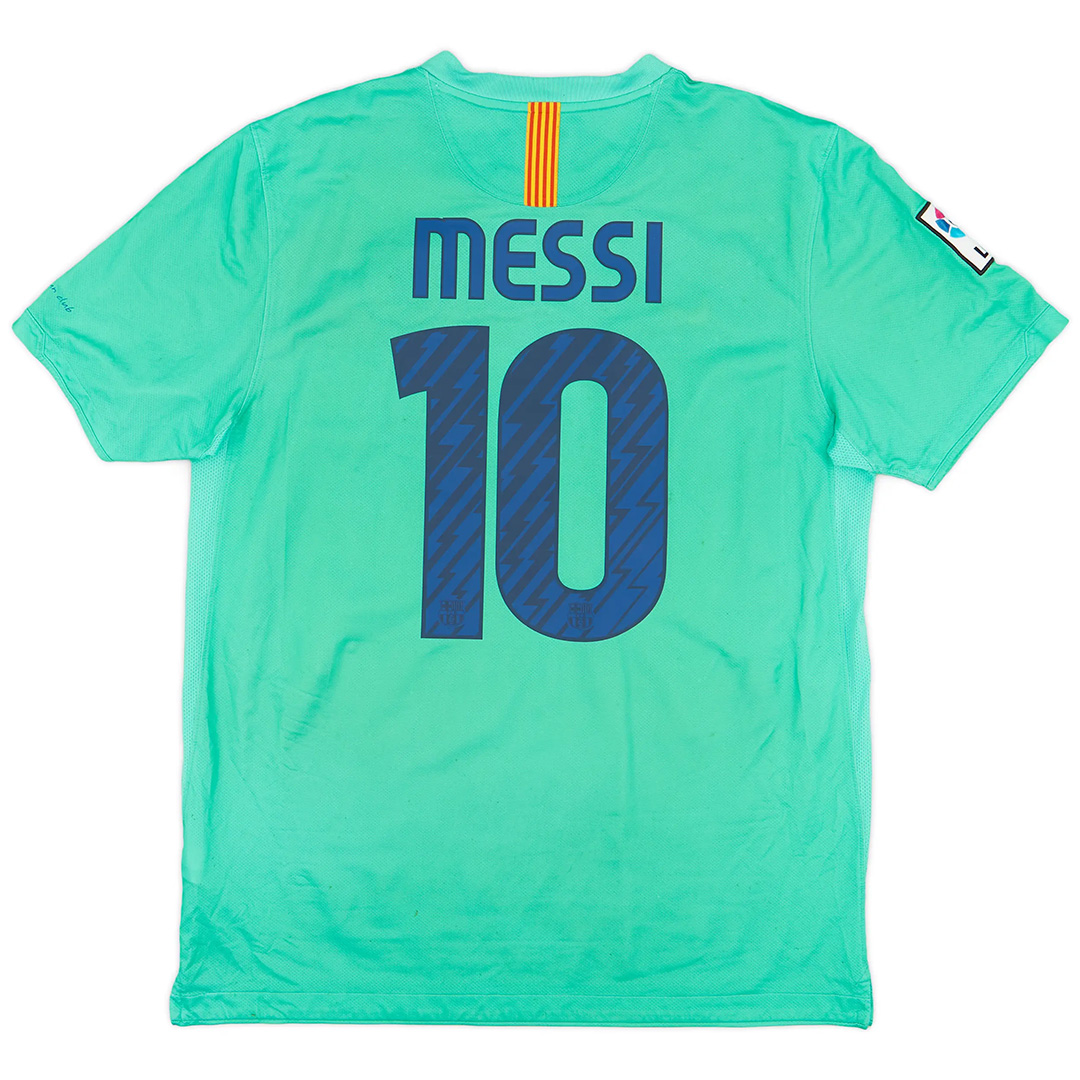 Messi #10 Retro Barcelona Away Jersey 201011