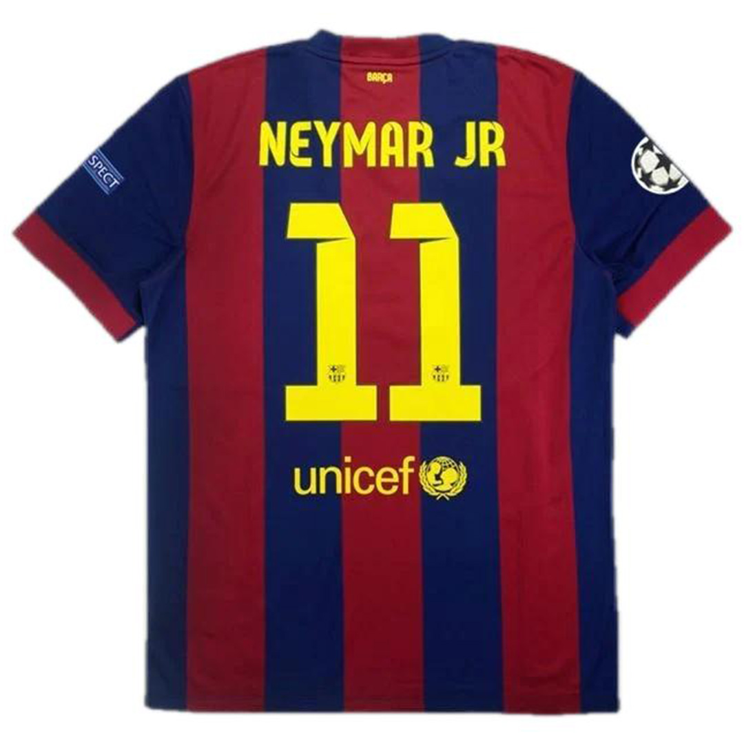 Neymar Jr #11 Retro Barcelona Home Jersey 2014/15