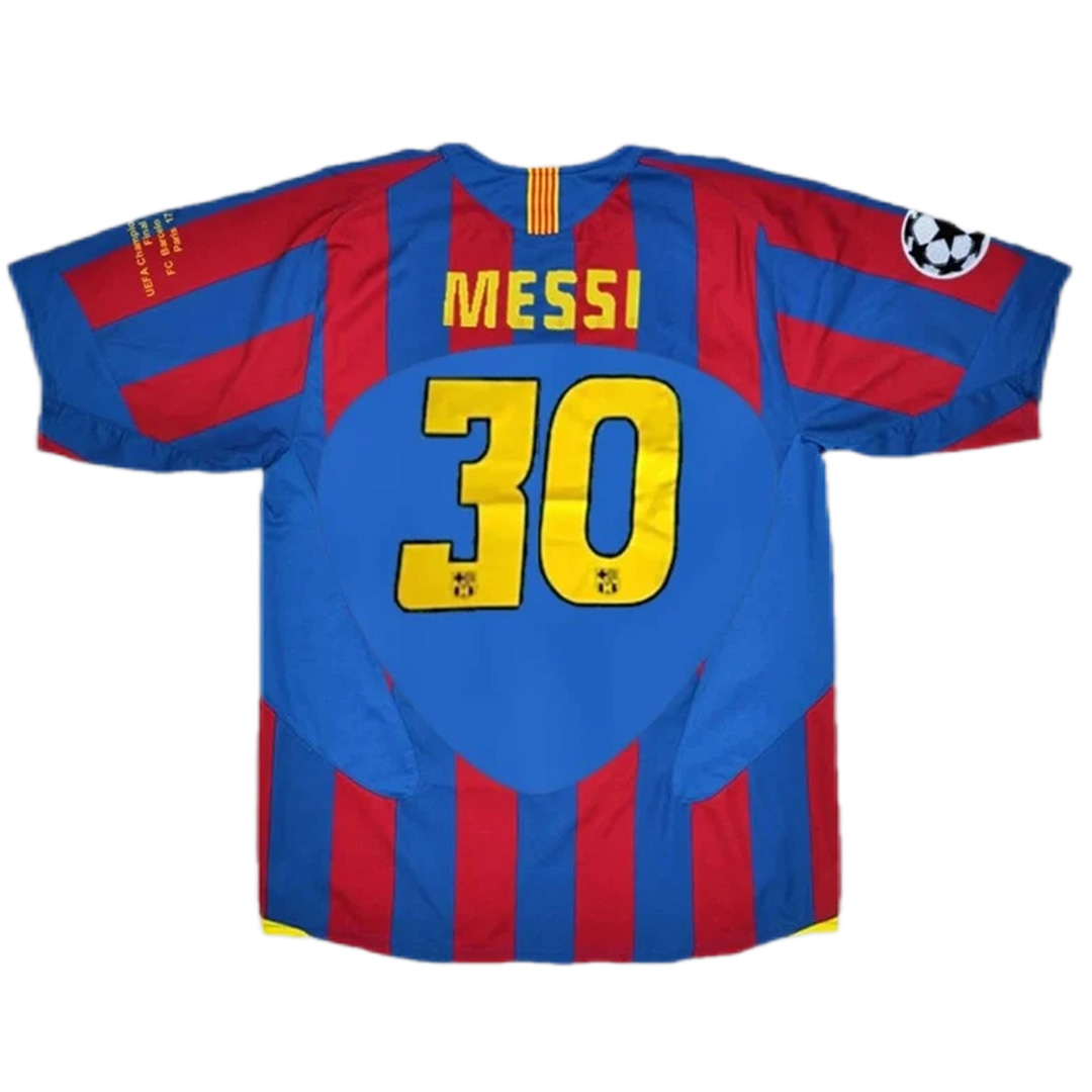 Messi #30 Retro Barcelona UCL Final Home Jersey 200506