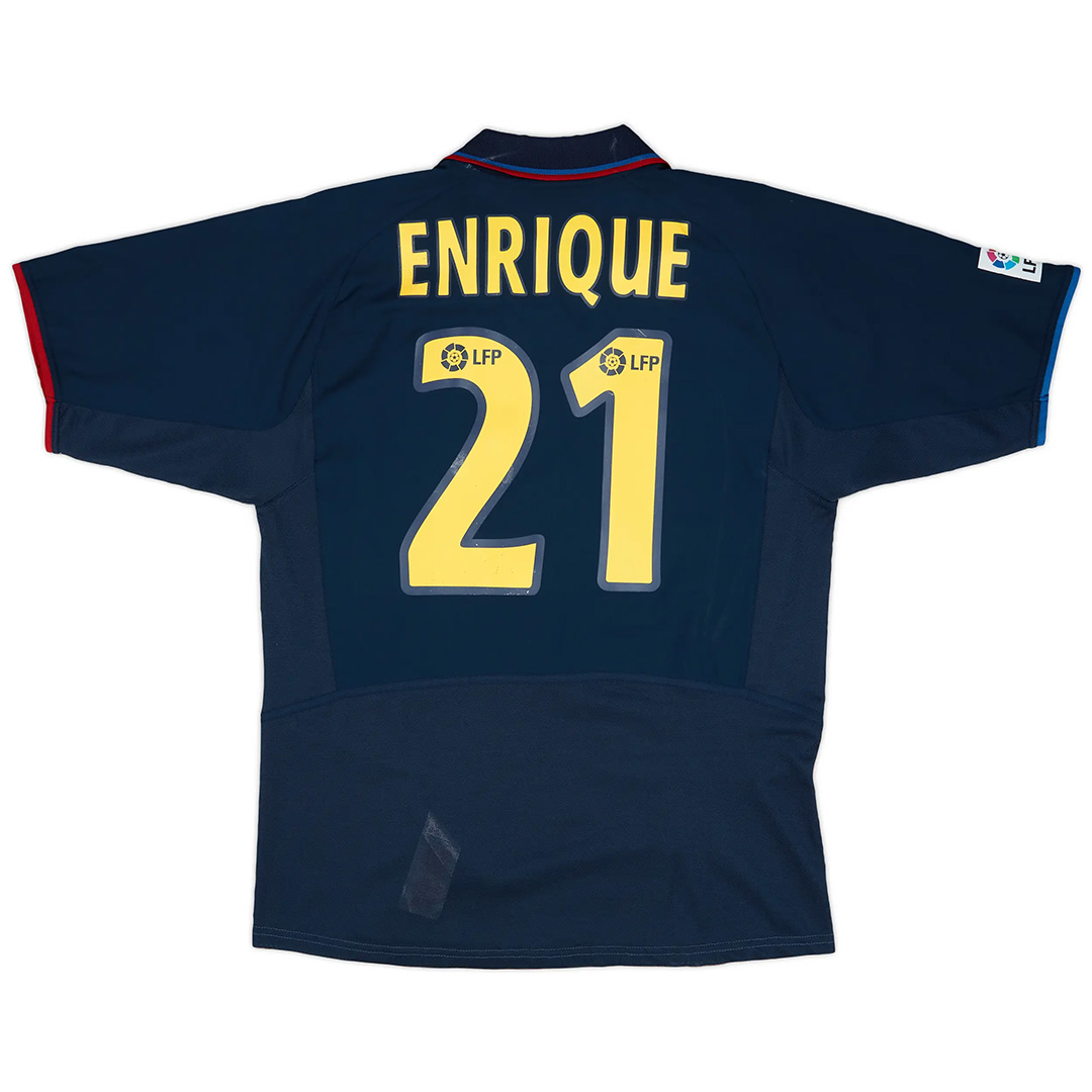ENRIQUE #21 Retro Barcelona Third Jersey 200203