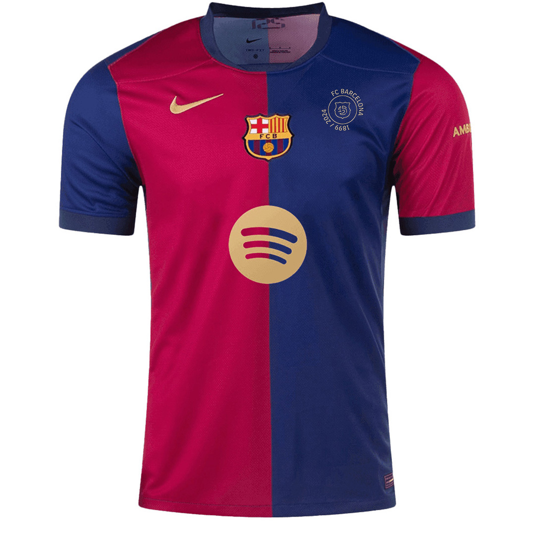Barcelona 125th Anniversary Spotify Logo Without Text Home Jersey 2024/25