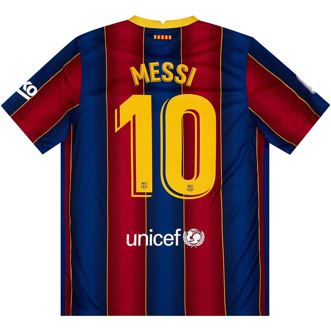 Messi #10 Retro Barcelona Home Jersey 202021