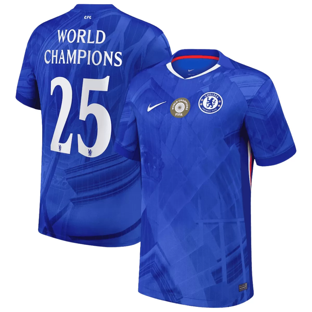 WORLD CHAMPIONS #25 Chelsea Home Jersey 2025/26 - World Champion Badge