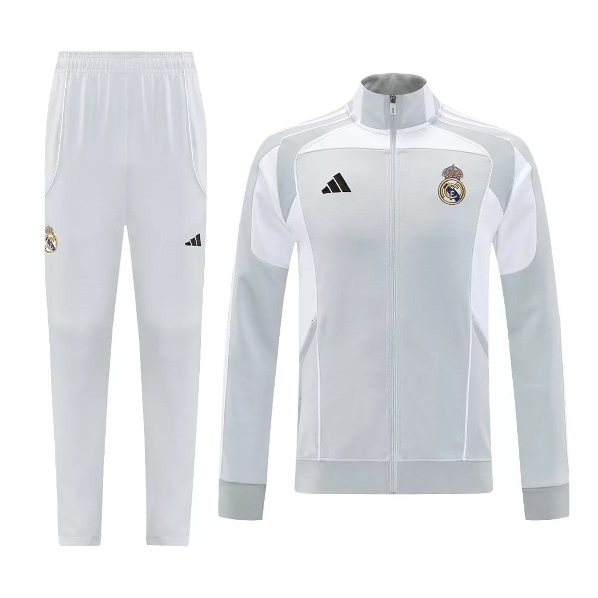 Real Madrid Training Tracksuit Kit(Jacket+Pants) 07 Gray 2025/26