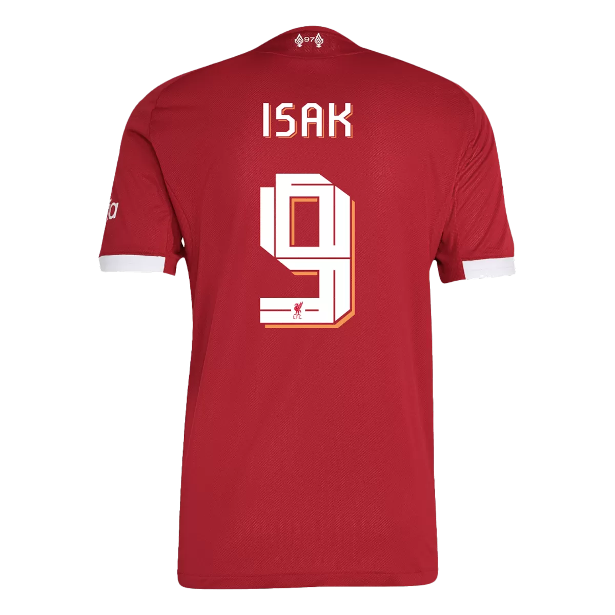 ISAK #9 Liverpool Home Match Jersey Player Version 2025/26 - UCL Font