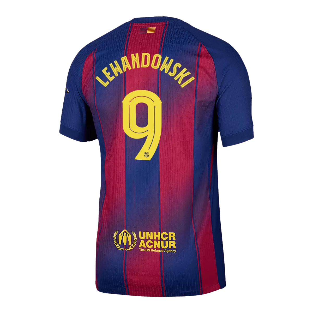 LEWANDOWSKI #9 Barcelona Home Match Jersey Player Version 2025/26 - UCL