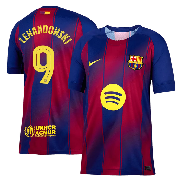 LEWANDOWSKI #9 Barcelona Home Jersey 2025/26 - UCL